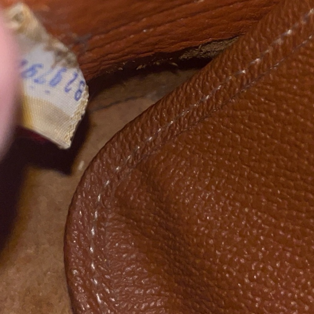 Vintage Dooney & Bourke All Weather Leather Norfolk Shoulder Bag /Satchel Tan - Picture 11 of 12